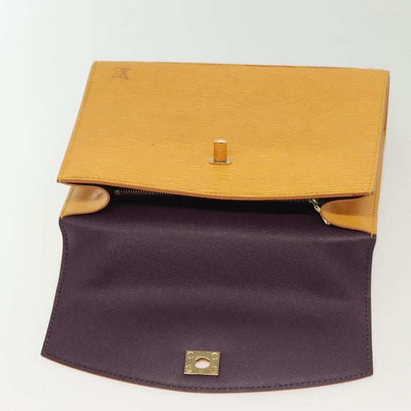 LOUIS VUITTON Epi Malesherbes Hand Bag Tassili Yellow Jonne M52379 Auth 139109