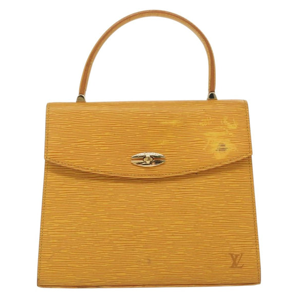 LOUIS VUITTON Epi Malesherbes Hand Bag Tassili Yellow Jonne M52379 Auth 139109