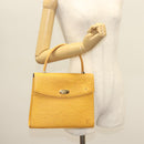 LOUIS VUITTON Epi Malesherbes Hand Bag Tassili Yellow Jonne M52379 Auth 139109-23
