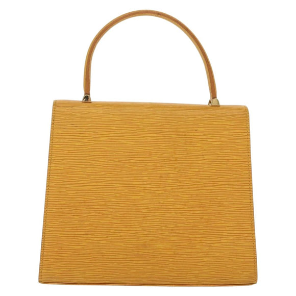LOUIS VUITTON Epi Malesherbes Hand Bag Tassili Yellow Jonne M52379 Auth 139109