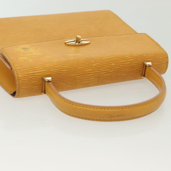 LOUIS VUITTON Epi Malesherbes Hand Bag Tassili Yellow Jonne M52379 Auth 139109
