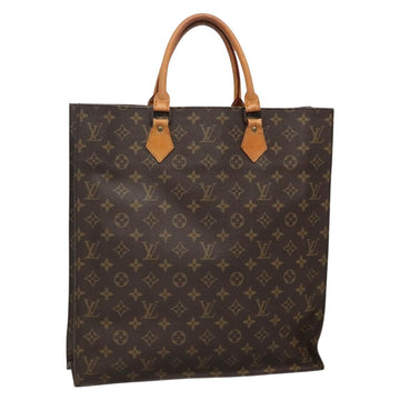 LOUIS VUITTON Monogram Sac Plat Hand Bag M51140 LV Auth 139114