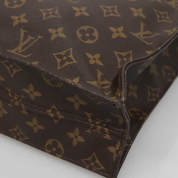 LOUIS VUITTON Monogram Sac Plat Hand Bag M51140 LV Auth 139114