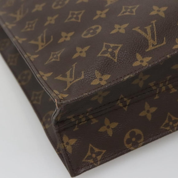 LOUIS VUITTON Monogram Sac Plat Hand Bag M51140 LV Auth 139114