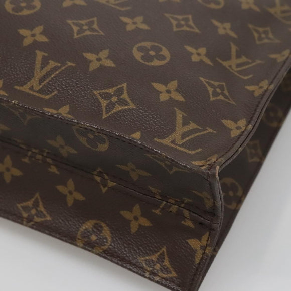 LOUIS VUITTON Monogram Sac Plat Hand Bag M51140 LV Auth 139114