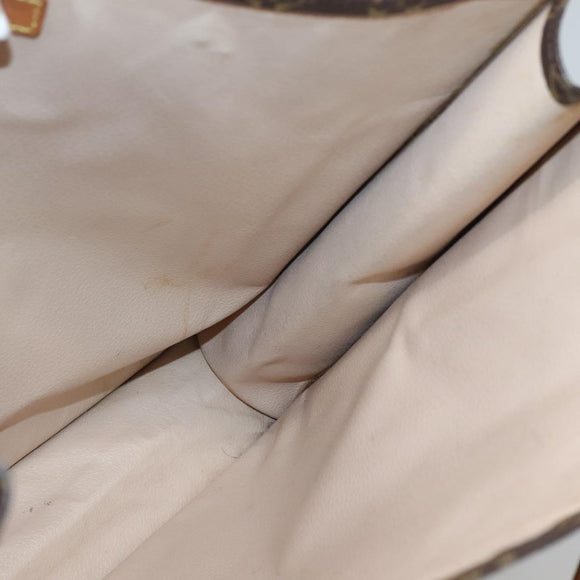 LOUIS VUITTON Monogram Sac Plat Hand Bag M51140 LV Auth 139114