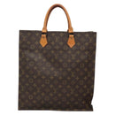 LOUIS VUITTON Monogram Sac Plat Hand Bag M51140 LV Auth 139114-13