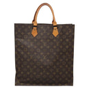 LOUIS VUITTON Monogram Sac Plat Hand Bag M51140 LV Auth 139114-2