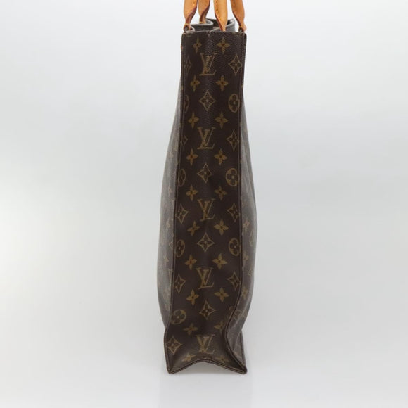 LOUIS VUITTON Monogram Sac Plat Hand Bag M51140 LV Auth 139114