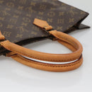 LOUIS VUITTON Monogram Sac Plat Hand Bag M51140 LV Auth 139114-7