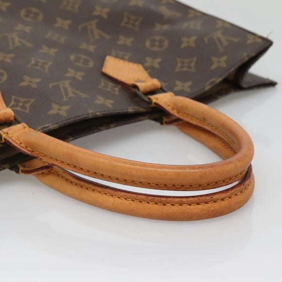 LOUIS VUITTON Monogram Sac Plat Hand Bag M51140 LV Auth 139114