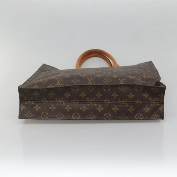LOUIS VUITTON Monogram Sac Plat Hand Bag M51140 LV Auth 139114