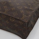 LOUIS VUITTON Monogram Sac Plat Hand Bag M51140 LV Auth 139115-9