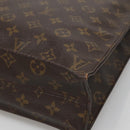 LOUIS VUITTON Monogram Sac Plat Hand Bag M51140 LV Auth 139115-15
