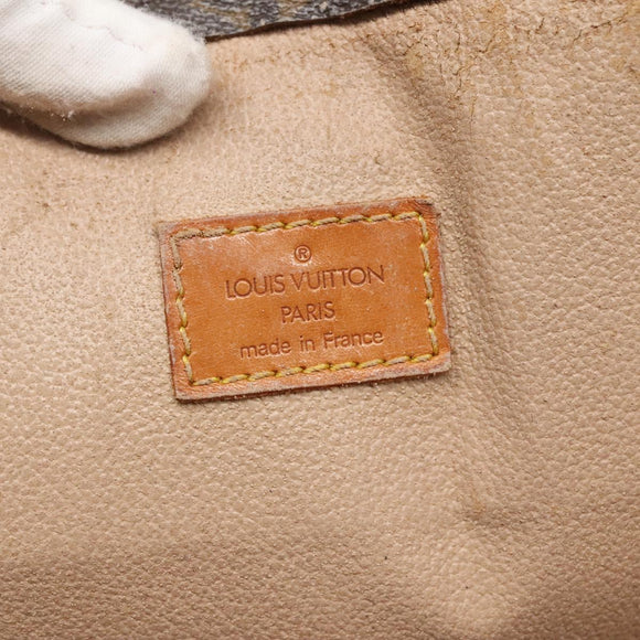 LOUIS VUITTON Monogram Sac Plat Hand Bag M51140 LV Auth 139115