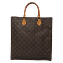 LOUIS VUITTON Monogram Sac Plat Hand Bag M51140 LV Auth 139115-13