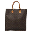 LOUIS VUITTON Monogram Sac Plat Hand Bag M51140 LV Auth 139115-2