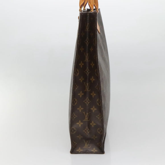 LOUIS VUITTON Monogram Sac Plat Hand Bag M51140 LV Auth 139115