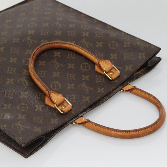 LOUIS VUITTON Monogram Sac Plat Hand Bag M51140 LV Auth 139115
