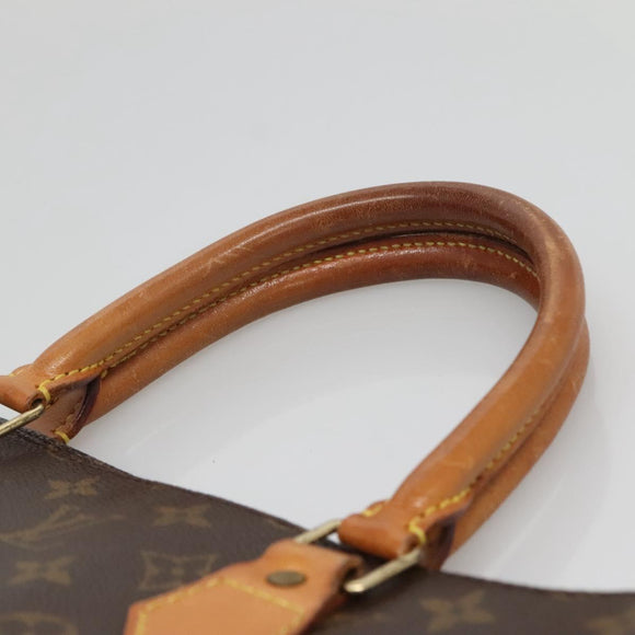 LOUIS VUITTON Monogram Sac Plat Hand Bag M51140 LV Auth 139115