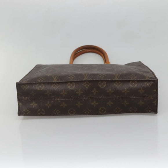 LOUIS VUITTON Monogram Sac Plat Hand Bag M51140 LV Auth 139115