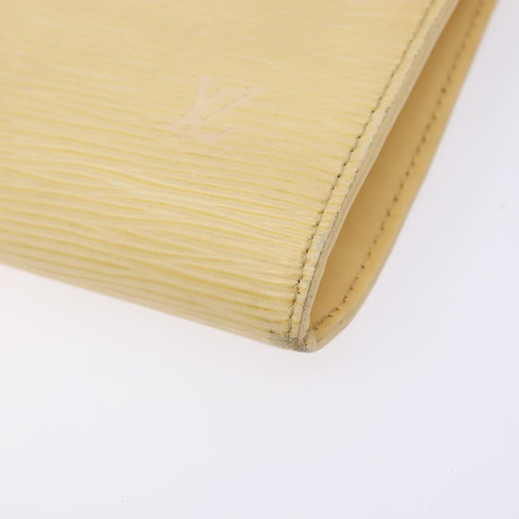 LOUIS VUITTON Epi Pochette Accessoires Pouch Vanilla M5294A LV Auth 139123