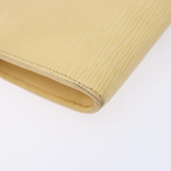 LOUIS VUITTON Epi Pochette Accessoires Pouch Vanilla M5294A LV Auth 139123