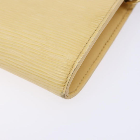 LOUIS VUITTON Epi Pochette Accessoires Pouch Vanilla M5294A LV Auth 139123