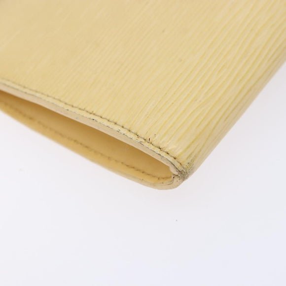 LOUIS VUITTON Epi Pochette Accessoires Pouch Vanilla M5294A LV Auth 139123