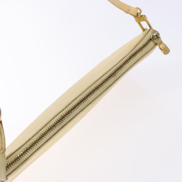 LOUIS VUITTON Epi Pochette Accessoires Pouch Vanilla M5294A LV Auth 139123