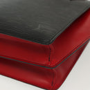 LOUIS VUITTON Epi Bicolor Varenne Hand Bag Black Red M52387 LV Auth 139124-14