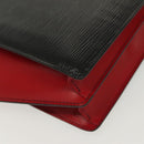 LOUIS VUITTON Epi Bicolor Varenne Hand Bag Black Red M52387 LV Auth 139124-15