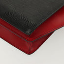 LOUIS VUITTON Epi Bicolor Varenne Hand Bag Black Red M52387 LV Auth 139124-16