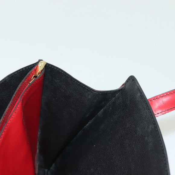 LOUIS VUITTON Epi Bicolor Varenne Hand Bag Black Red M52387 LV Auth 139124