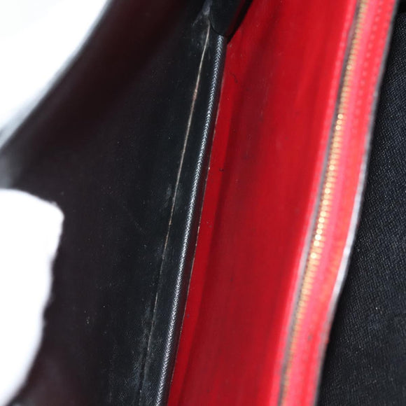 LOUIS VUITTON Epi Bicolor Varenne Hand Bag Black Red M52387 LV Auth 139124