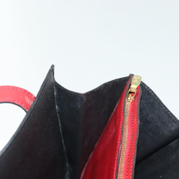 LOUIS VUITTON Epi Bicolor Varenne Hand Bag Black Red M52387 LV Auth 139124