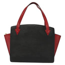 LOUIS VUITTON Epi Bicolor Varenne Hand Bag Black Red M52387 LV Auth 139124-13