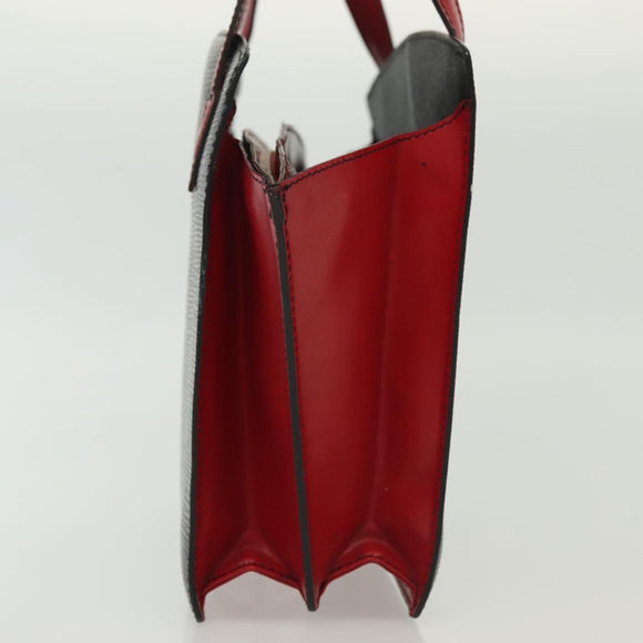 LOUIS VUITTON Epi Bicolor Varenne Hand Bag Black Red M52387 LV Auth 139124