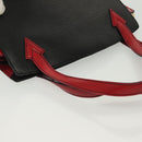 LOUIS VUITTON Epi Bicolor Varenne Hand Bag Black Red M52387 LV Auth 139124-6