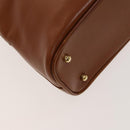 GUCCI Bamboo Hand Bag Leather 2way Brown Gold 000 122 0290 Auth 139126-9