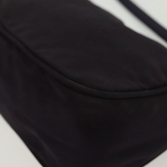 PRADA Accessory Pouch Nylon Purple Silver Auth 139135