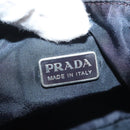 PRADA Accessory Pouch Nylon Purple Silver Auth 139135-19