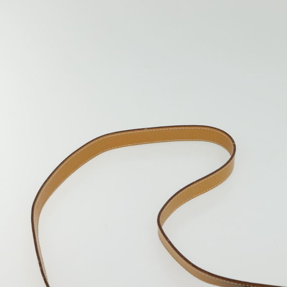 GUCCI Hand Bag Leather 2way Beige Silver 000 2058 03075 Auth 139141