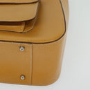 GUCCI Hand Bag Leather 2way Beige Silver 000 2058 03075 Auth 139141-16