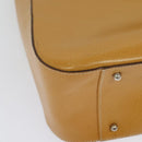 GUCCI Hand Bag Leather 2way Beige Silver 000 2058 03075 Auth 139141-17