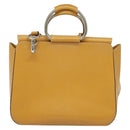 GUCCI Hand Bag Leather 2way Beige Silver 000 2058 03075 Auth 139141-2