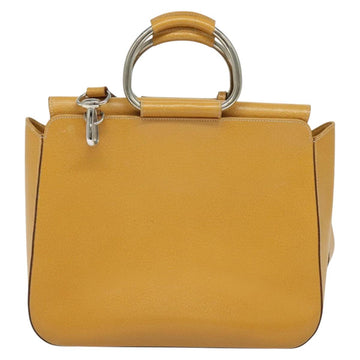 GUCCI Hand Bag Leather 2way Beige Silver 000 2058 03075 Auth 139141 - 0