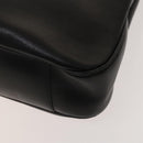 GUCCI Bamboo Shoulder Bag Leather 2way Black Gold 001 1998 1577 Auth 139142-17