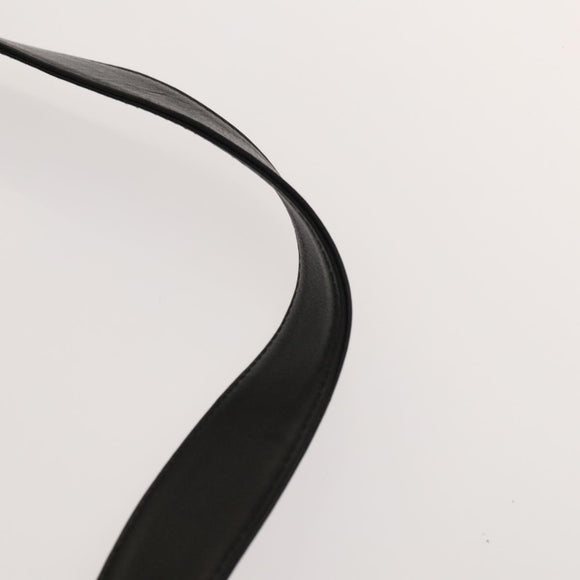 GUCCI Bamboo Shoulder Bag Leather 2way Black Gold 001 1998 1577 Auth 139142