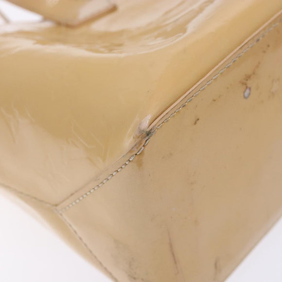 LOUIS VUITTON Vernis Wilshire PM Hand Bag Rose Flow Lantern M91642 Auth 139144